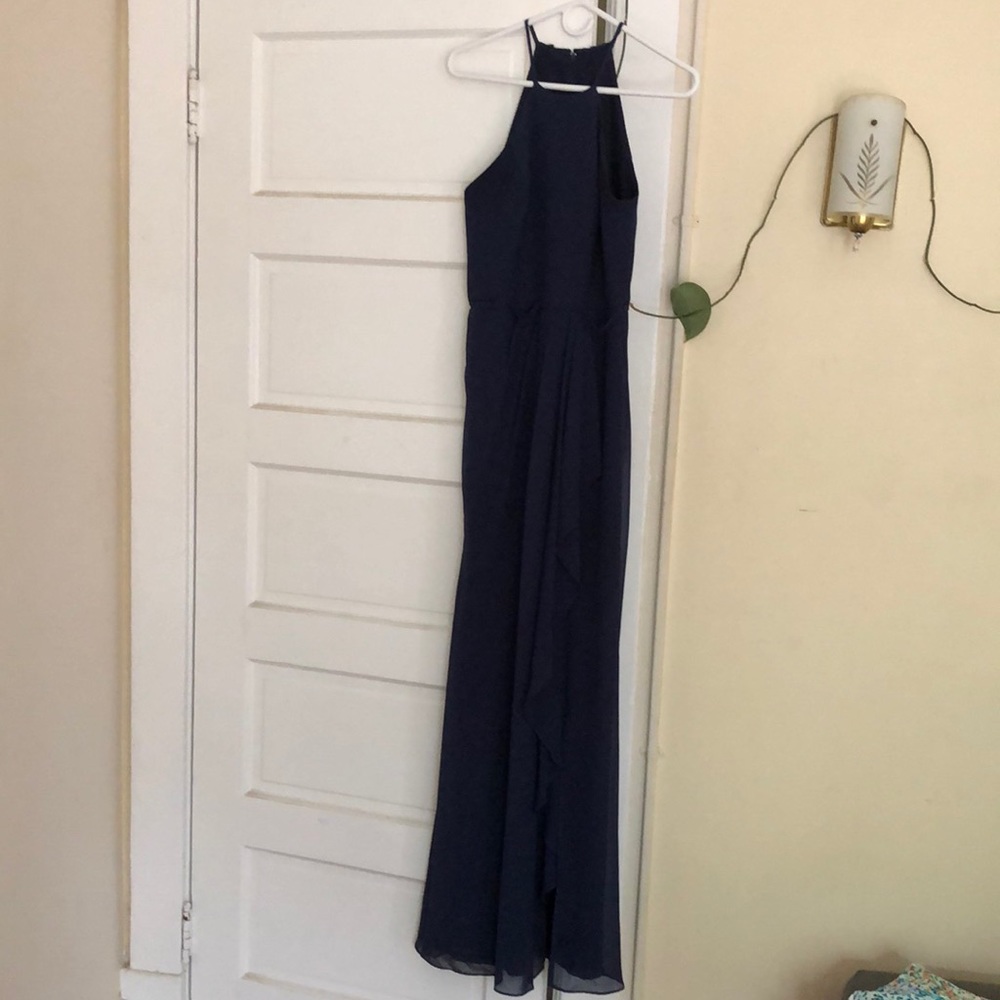 Navy blue bridesmaids dress